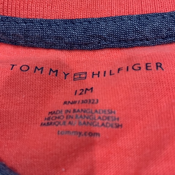 Tommy Hilfiger & First Impressions White/Pink 3 Button Polo Shirts size 12-18M - Picture 8 of 9